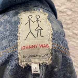 Johnny Was Blue Denim Jacket